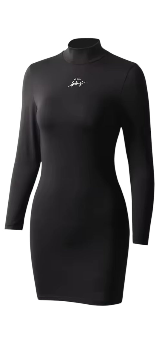 No Hard Feelings Bodied Long Sleeve Bodycon Mini Dress