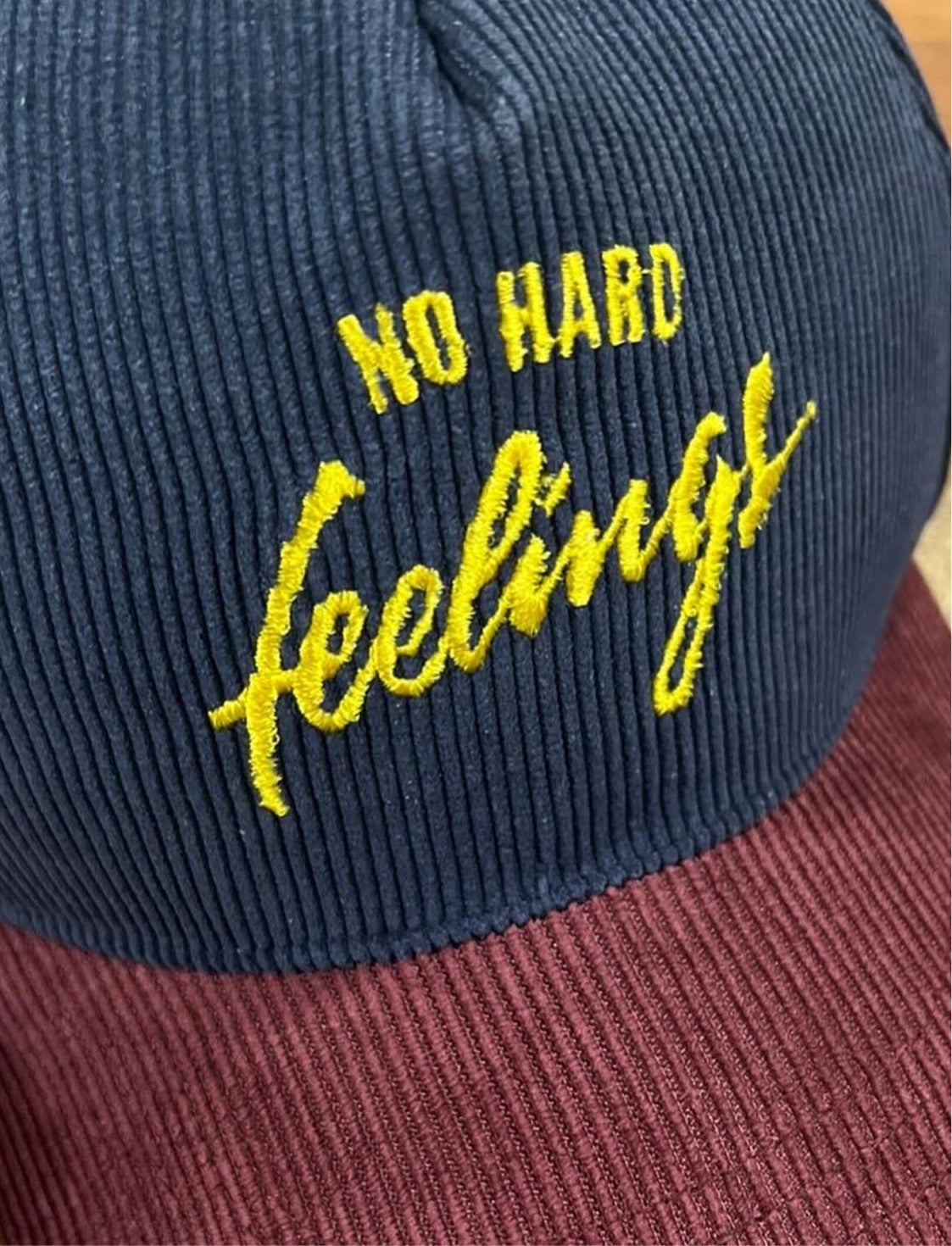 No Hard Feelings( Two Faced) Corduroy Dad Cap