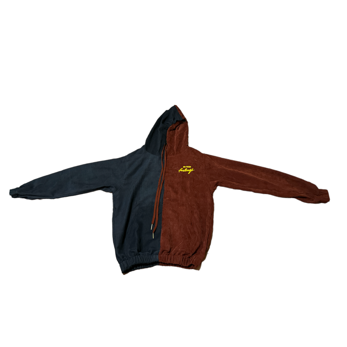 No Hard Feelings Hoodie (Two Face ) Corduroy